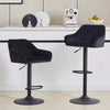2x Bar Stools Breakfast Comfortable Swivel Gas Lift Kitchen Stool Leather Chairs