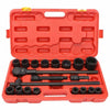 21x 3/4 inch 21-50mm Drive Deep Impact Socket Set Garage Repair Ratchets