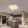 Dimmable LED Ceiling Light Square Modern Chandelier Lighting 80W Remote Control