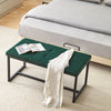 Velvet Padded Ottoman Stool Bed Bench Dining Bench Multicolor Livingroom Bedroom