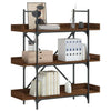 Bookcase, 3-Tier Storage Cabinet for Living Room, Book Shelf for J7A4