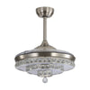LED Ceiling Fan Light Dimmable Living Room Chandelier Lamp Remote Control 42in