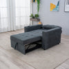 Sofa Bed Single Chair Armchair Sleeper USB Port Cup Holder Chair Chaise Pull Out