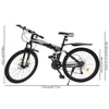 26 Inch Mountain Bike Disc Brake Bicycle 21-Speed MTB Black Mountain Bike
