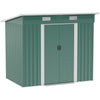 7 x 4ft Outdoor Garden Storage Shed for Backyard Patio Green