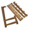 Bamboo Wine Rack Free Standing Bottle Shelf Hanging Cup Stand Storage Display UK