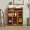 Entryway Sideboard Visible Doors Shoe Cabinet 5 Layers & Drawer Narrow Closet