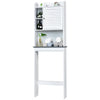 Over-The-Toilet Storage Cabinet 4-Tier Washing Machine Rack W/Adjustable Shelves