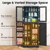 Costway Kitchen Pantry Storage Cabinet 161cm Tall Freestanding Cupboard w/Doors