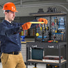 Tool Storage Workbench Metal Versatile Tool Organization Work Table w/Pegboard