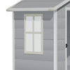Plastic Outdoor Garden Tool Shed 4.4 X 3.4ft Plant Bike Storage Shed House Cabin