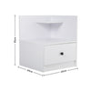 Modern White Bedside Table Cabinet Lamp Stand Drawer Storage Nightstand Bedroom