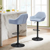 2 x Bar Stools Faux Leather Kitchen Breakfast Barstool Pub Chairs Cafe Stools