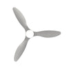 3 Blades 52inch Ceiling Fan Light 6 Speed Timer Remote Control Chandelier Silver