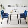 Morden White Dining Table Dining Room Kitchen Garden Table Metal Straight Legs
