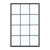 12 Grids Window Pane Wall Mirror Glass Panel Pane Window Mirror Outdoor Indoor