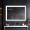LED Mirror Bathroom Illuminated Wall Mounted with Anti fog / Touch Switch 60X80