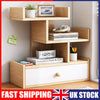 2/3 Layer Study Bedroom Wooden Desktop Bookcase Storage Rack Shelving Holder UK