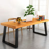 Set of 2 Industrial Table Parts Black Metal Table Legs Office Bench Worktop Desk