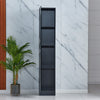 Modern Bathroom Tall Cabinet with Storage Shelf&Door Corner Shelf Bookshelf