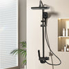 Rainfall Shower Head Set Push Button High Pressure Multiple Water Spray Modes UK