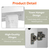 Bathroom Cabinet With LED Light Mirror Storage Unit Touch Switch 2 Shelf Hanger