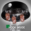 New 3-in-1 Charcoal BBQ Smoker Round Charcoal Barbecue Grill for Outdoor Camping