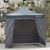 Commercial Grey Pop Up Gazebo With Sides Garden Marquee Market Stall Tent 3x3m