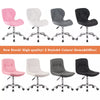 Adjustable Cushioned Computer Desk Office Chair Chrome Legs Lift Swivel Chairs