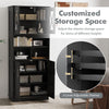 Freestanding Pantry Cabinet Kitchen Cupboard Sideboard Cabinet w/ Shelves
