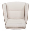 360° Swivel Corduroy Armchair Padded Bedroom Office Desk Chair PU Leather Finish