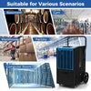 COSTWAY 66L Commercial Dehumidifier Industrial Crawl Space Dehumidifier w/Pump