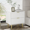 2x Wooden 2 Drawer Bedside Table Cabinet Nightstand Side Table Bedroom Furniture