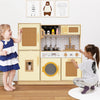 Toddler Play Kitchen Set Pretend Play Kitchen-Yellow