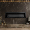 Bio Ethanol Fireplace Biofire Fire Stainless Steel Wall Glass 1400 x 400 Modern