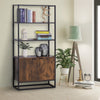 Storage Cabinet w/ 3 Open Shelves Cupboard Tall Organizer for Livingroom Bedroom