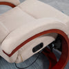 360° Swivel Recliner Chair with Footrest, 135° Manual Reclining Armchair Beige