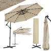 3m Garden Hanging Parasol Sun Shade Patio Banana Umbrella Cantilever w/ Szqhmyix
