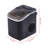Ice Maker Counter Top for Home Electric Ice Cube Maker with Scoop & Basket Black
