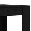 Black Oak Dining Table 140x74.5x76 cm - Made of Engineered Wood