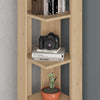 Nati Corner Bookcase – 5-Tier Freestanding Shelf Unit, 161cm High, 11 Colours