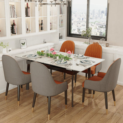 XXL Concealed Retractable Dining Table Extending 150-180cm Table for 6-12 Seater