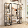Industrial Book Shelf Bookcase Shelving Unit Display Storage Rack Living Room