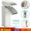 Basin Sink Mixer Chrome Tap BathroomSink Counter Waterfall Mono Faucet Silver UK
