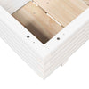 Garden Planter White 90x40x26.5 Solid Wood Pine V0H9