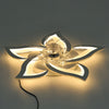 Modern Ceiling Fan with Smart LED Light Remote Control 6 Speeds 3 Color Dimmable