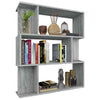Book Cabinet/Room Divider Grey Sonoma 80x24x96cm Engineered Wood