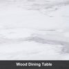 White Dining Table Dining Room Kitchen Garden Table Metal Straight Legs Morden