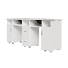 Double Pro Manicure Table Salon Nail Station Beauty Desk with Dust Collector