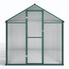 4/6/8/10*6FT Walk-In Transparent Sheets Greenhouse Plant Grow Galvanized Alumini